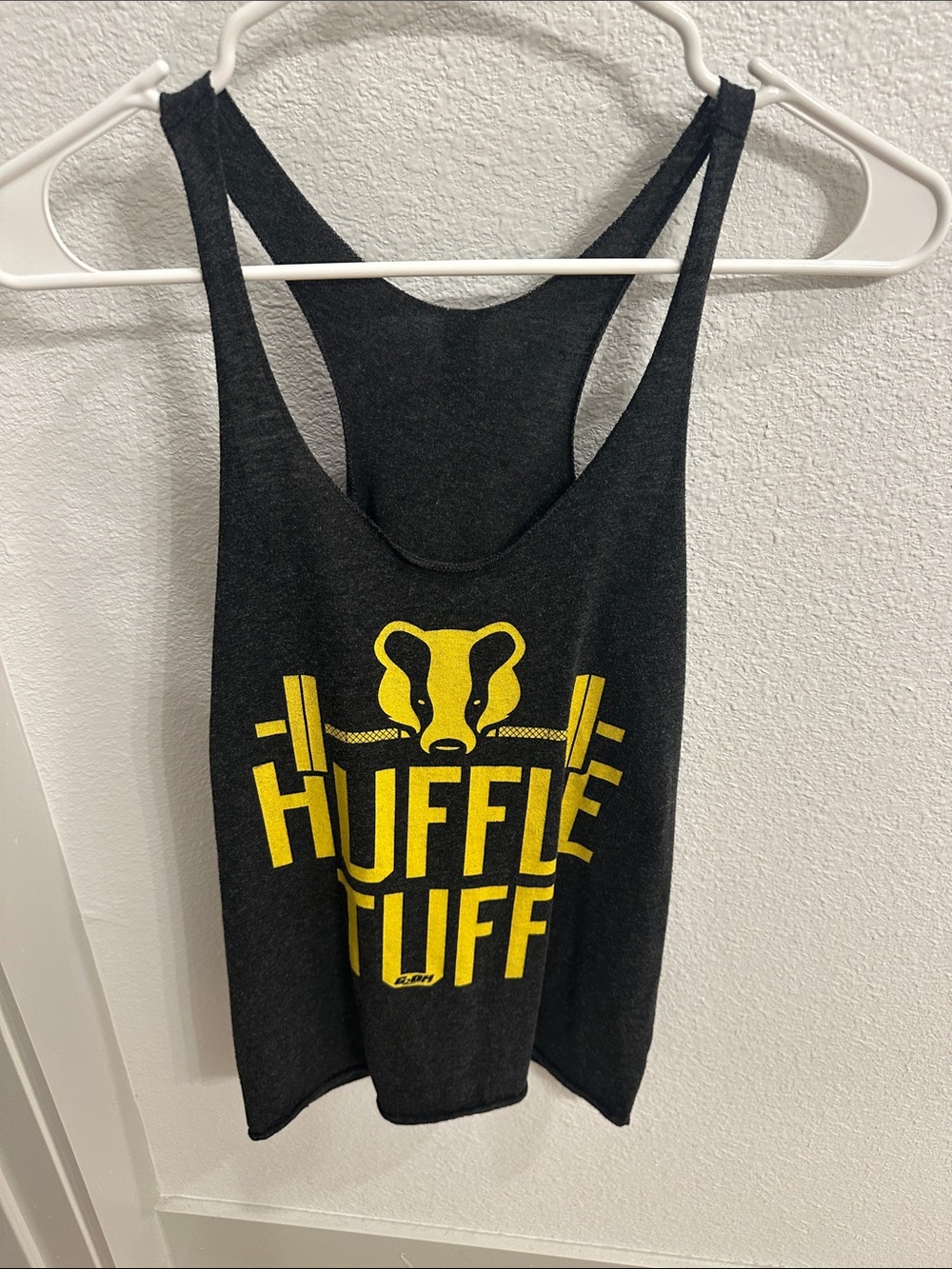 Huffle Tuff Black & Yellow Racerback Tank Top
